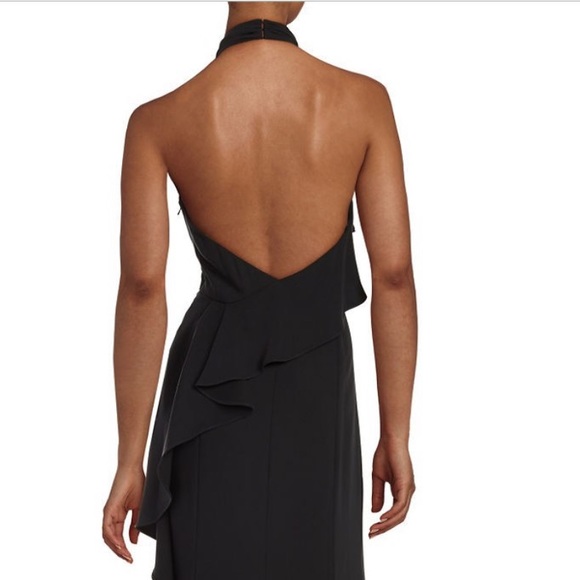 Sleeveless Halter Evening Gown Flared Purple - Picture 8 of 8